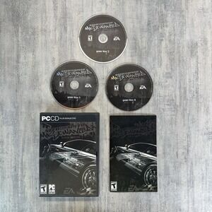 Need for Speed Most Wanted Black Edition PC CD 2005 Missing Disc 1 & Bonus DVD